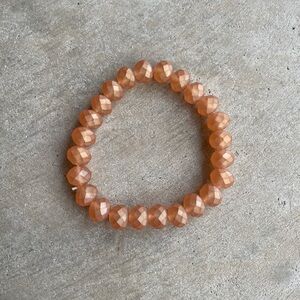 Semi-Matte Pink Beaded Bracelet
